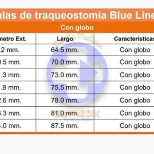 CÁNULAS DE TRAQUEOSTOMÍA BLUE LINE ULTRA con globo no fenestrada portex