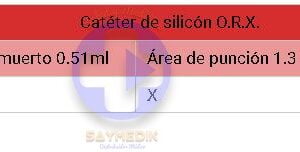 caracteristicas CÁMARA IMPLANTABLE CON CATÉTER VENOSO 2201.33